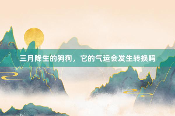 三月降生的狗狗，它的气运会发生转换吗